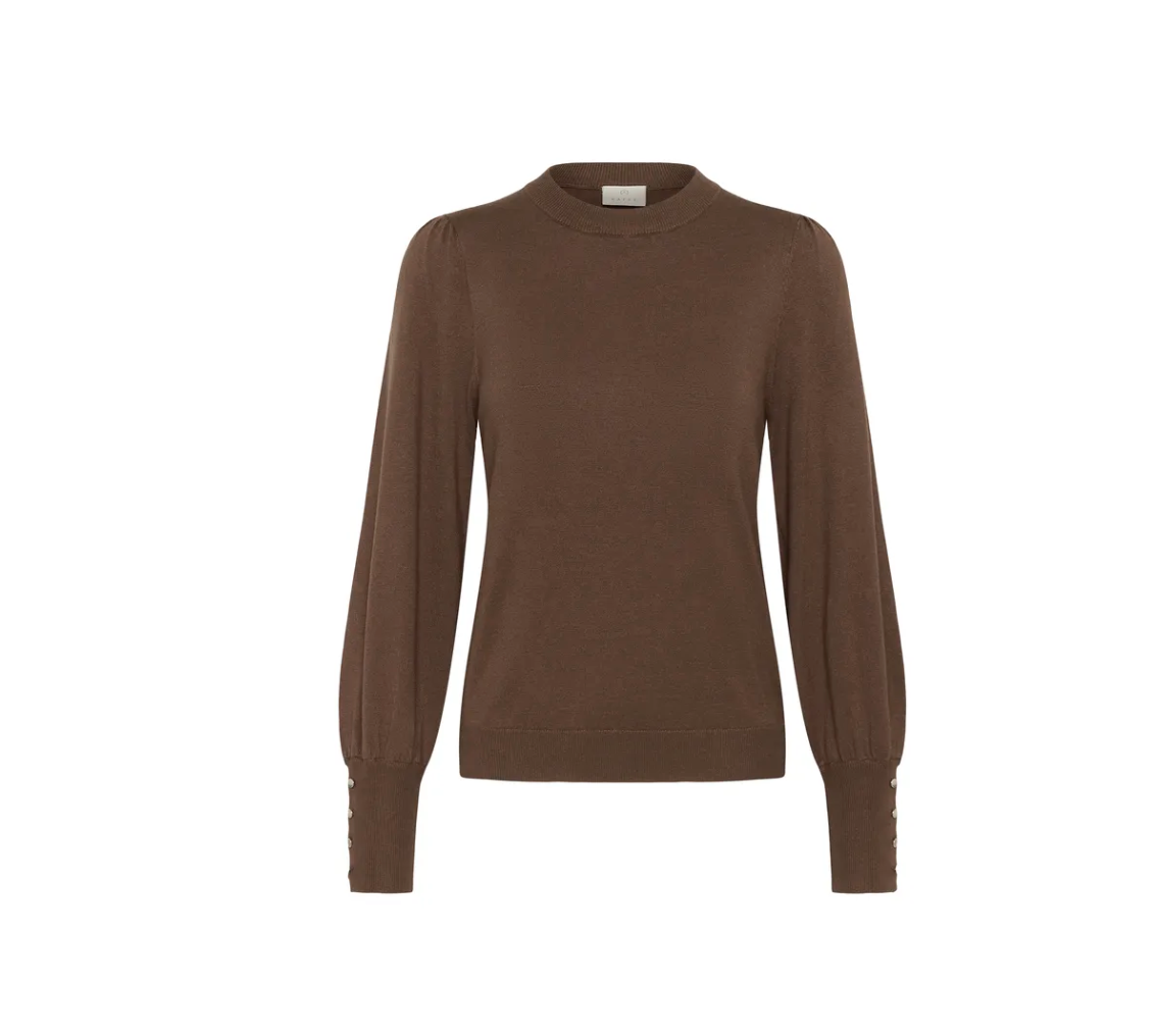 Kaffe KAlizza Round Neck Knit Pullover