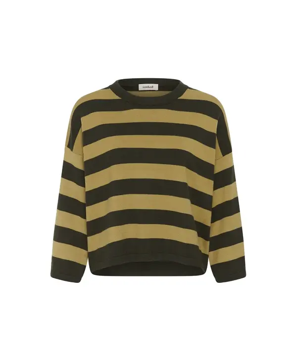 Soaked In Luxury SLSpina Boxy Pullover Cropped