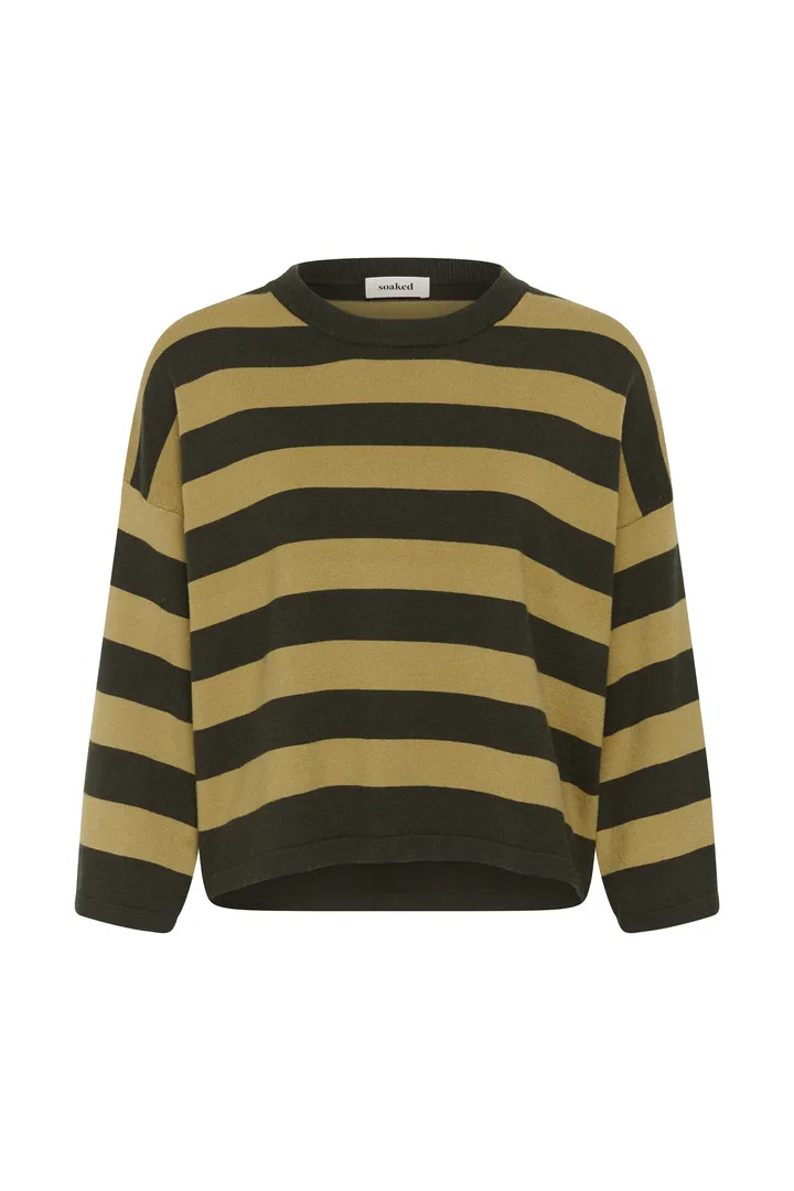 Soaked In Luxury SLSpina Boxy Pullover Cropped