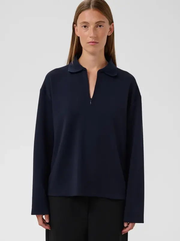 Soaked In Luxury SLMarigold Polo Sweatshirt