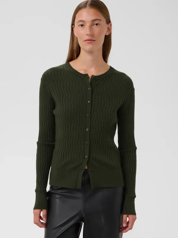 Soaked In Luxury SLSpina Zig Zag Cardigan