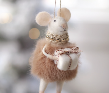 Gifting Gloria Mouse Holiday Ornament
