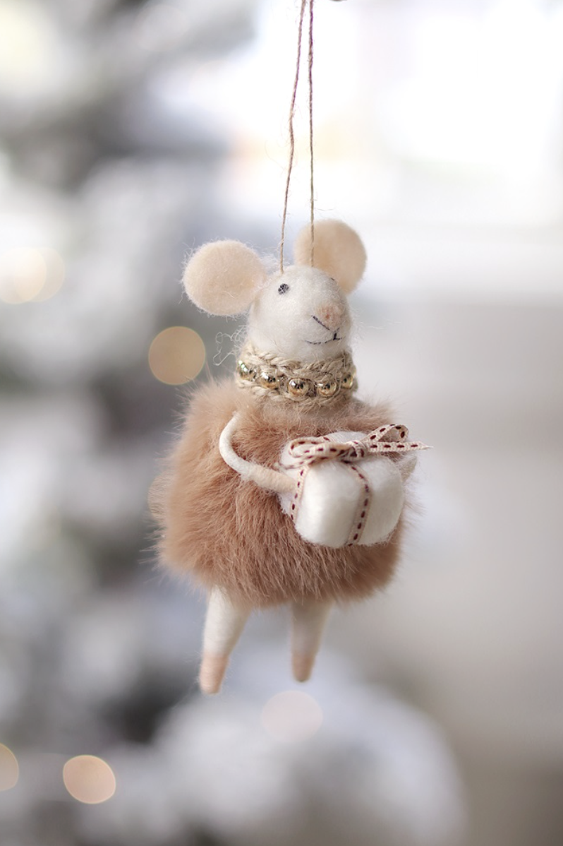 Indaba Trading Co. Gifting Gloria Mouse Holiday Ornament