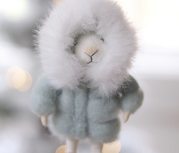 Parka Paulette Mouse Holiday Ornament