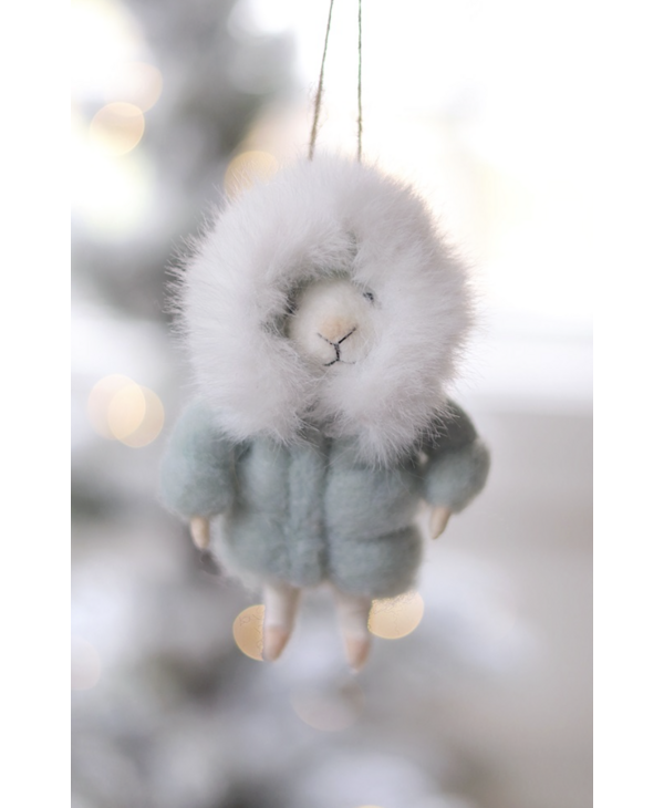 Indaba Trading Co. Parka Paulette Mouse Holiday Ornament
