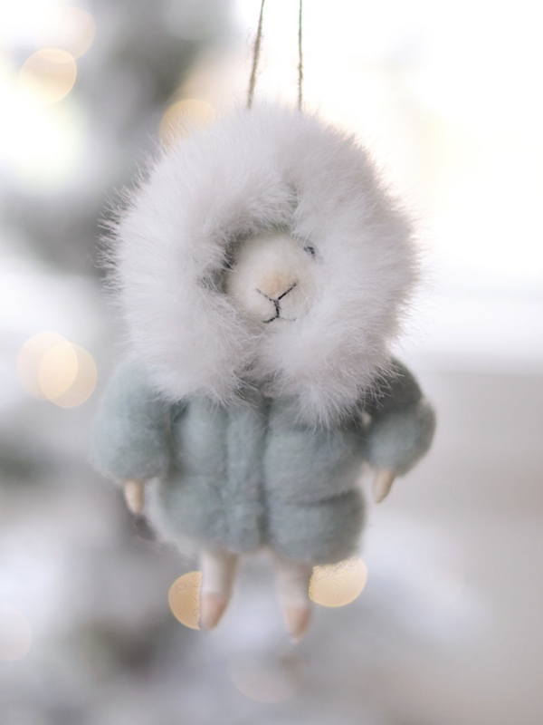 Indaba Trading Co. Parka Paulette Mouse Holiday Ornament
