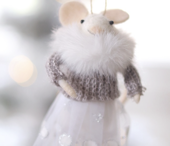 Party Dress Penelope Mouse Holiday Ornament