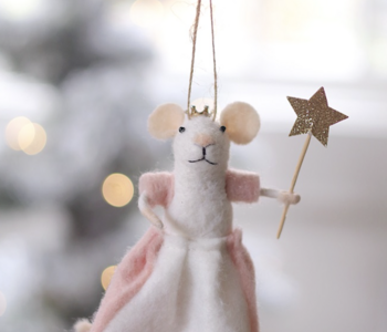 Glinda the Good Mouse Holiday Ornament