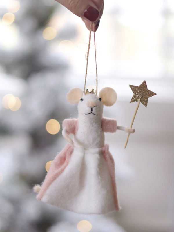 Indaba Trading Co. Glinda the Good Mouse Holiday Ornament