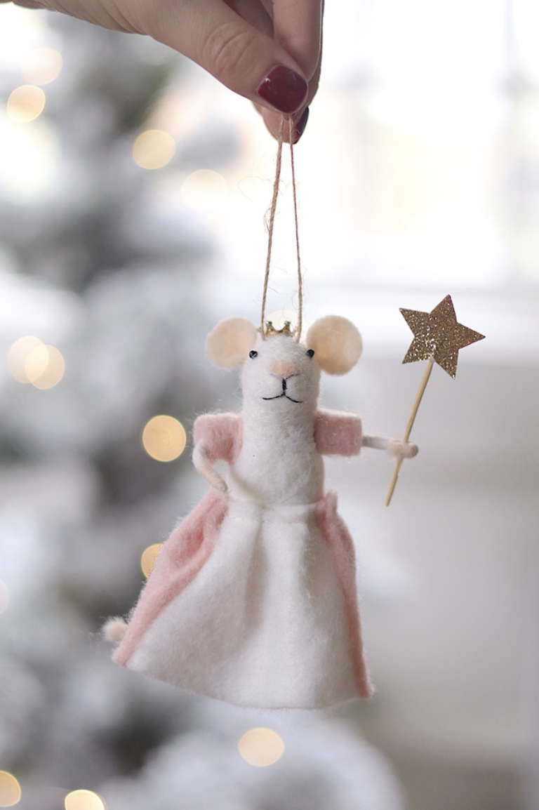 Indaba Trading Co. Glinda the Good Mouse Holiday Ornament