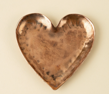 Copper Heart Catchall Dish