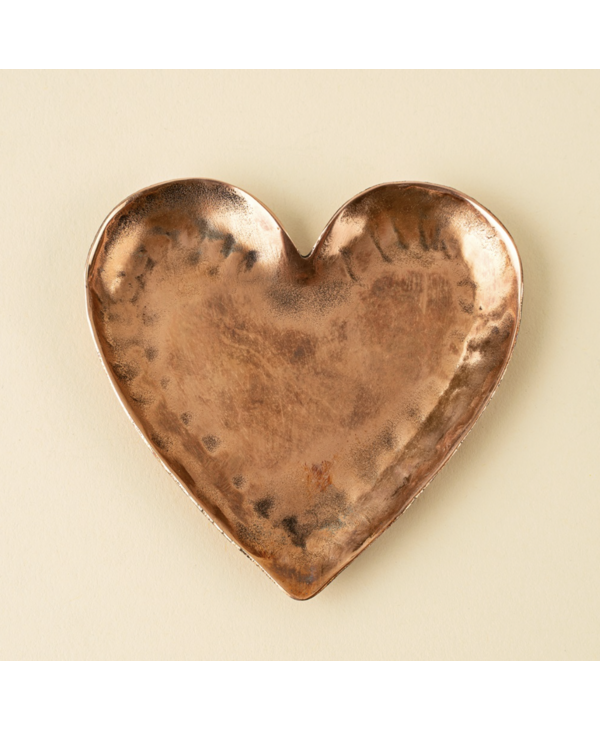 Indaba Trading Co. Copper Heart Catchall Dish