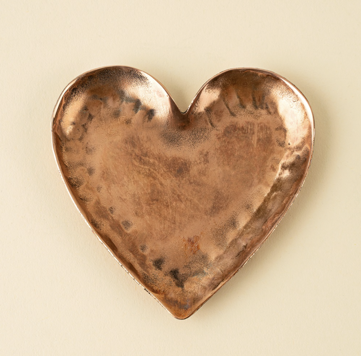 Indaba Trading Co. Copper Heart Catchall Dish