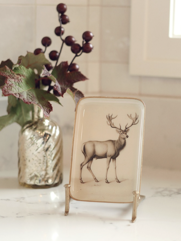 Indaba Trading Co. Woodland Stag Tray