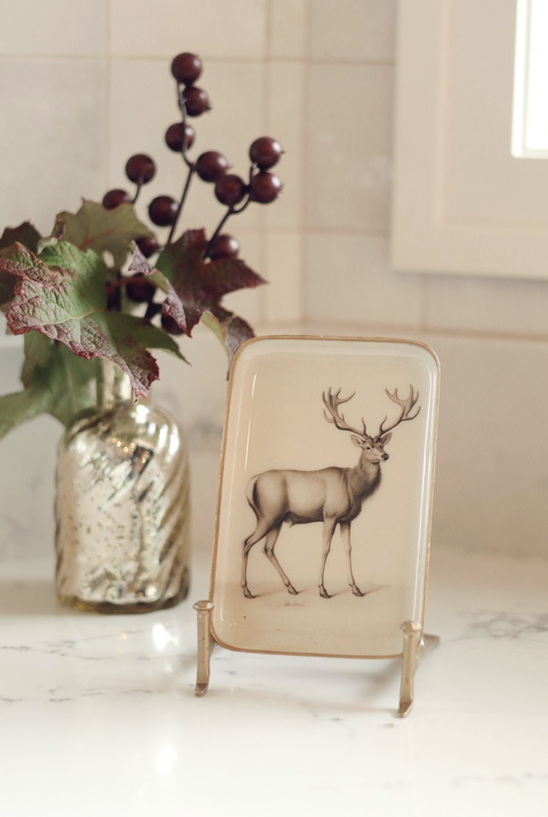 Indaba Trading Co. Woodland Stag Tray