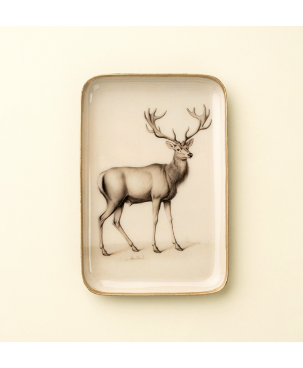 Indaba Trading Co. Woodland Stag Tray