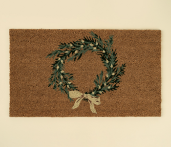 Holiday Wreath Doormat
