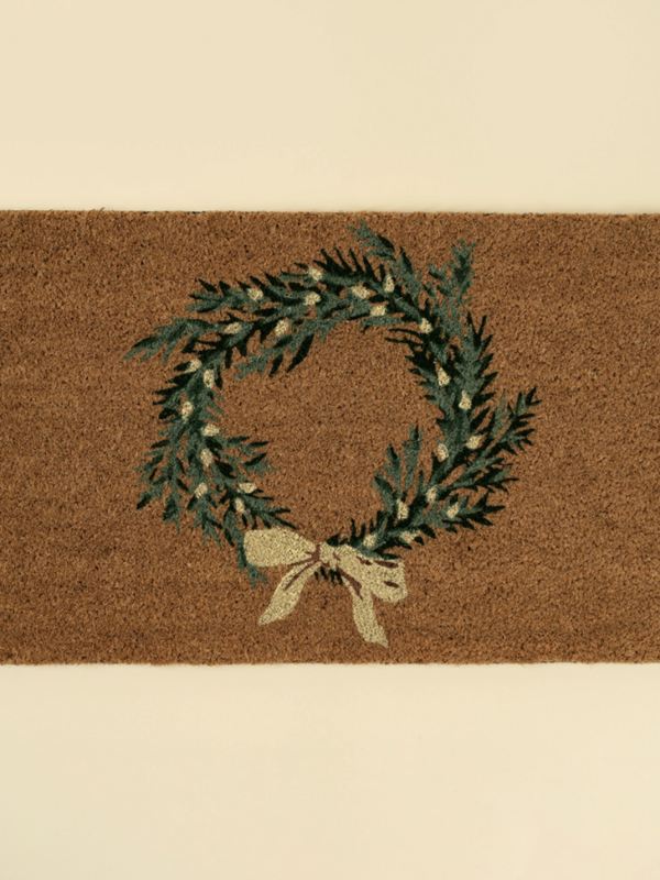 Indaba Trading Co. Holiday Wreath Doormat