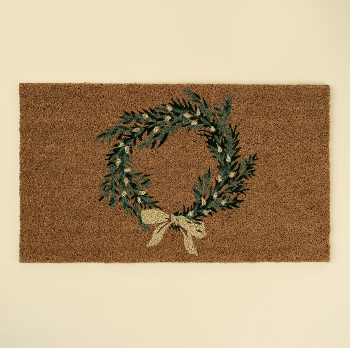 Indaba Trading Co. Holiday Wreath Doormat