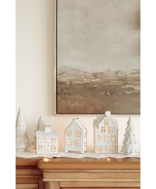 Indaba Trading Co. Winter Chalet Tealight House