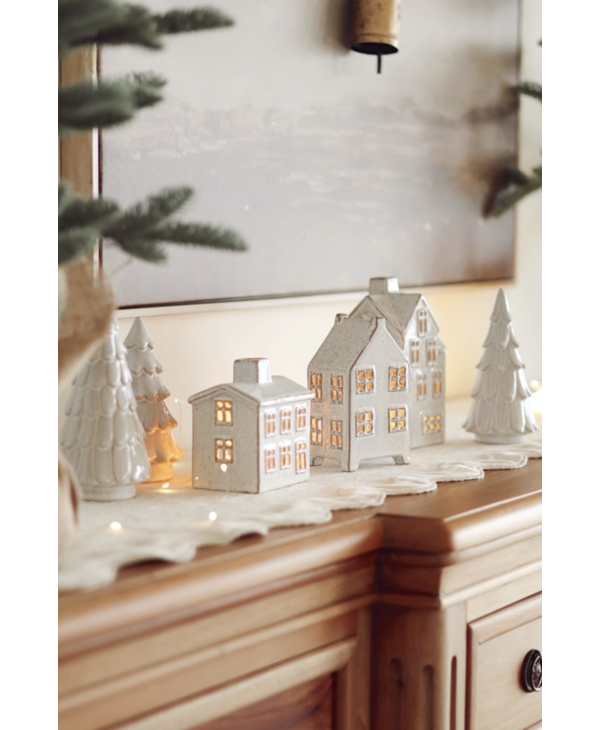 Indaba Trading Co. Snowdrift Ceramic Tree