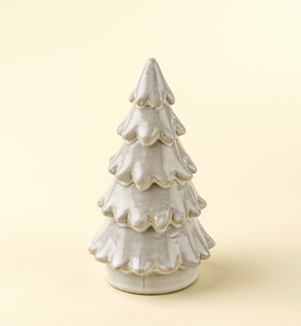 Indaba Trading Co. Snowdrift Ceramic Tree