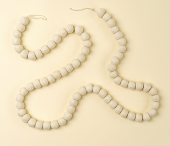 Cream Pom Pom Felt Garland