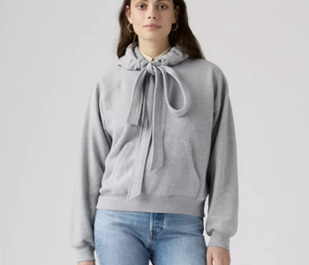 Vintage Tied Up Hoodie, Silver Heather