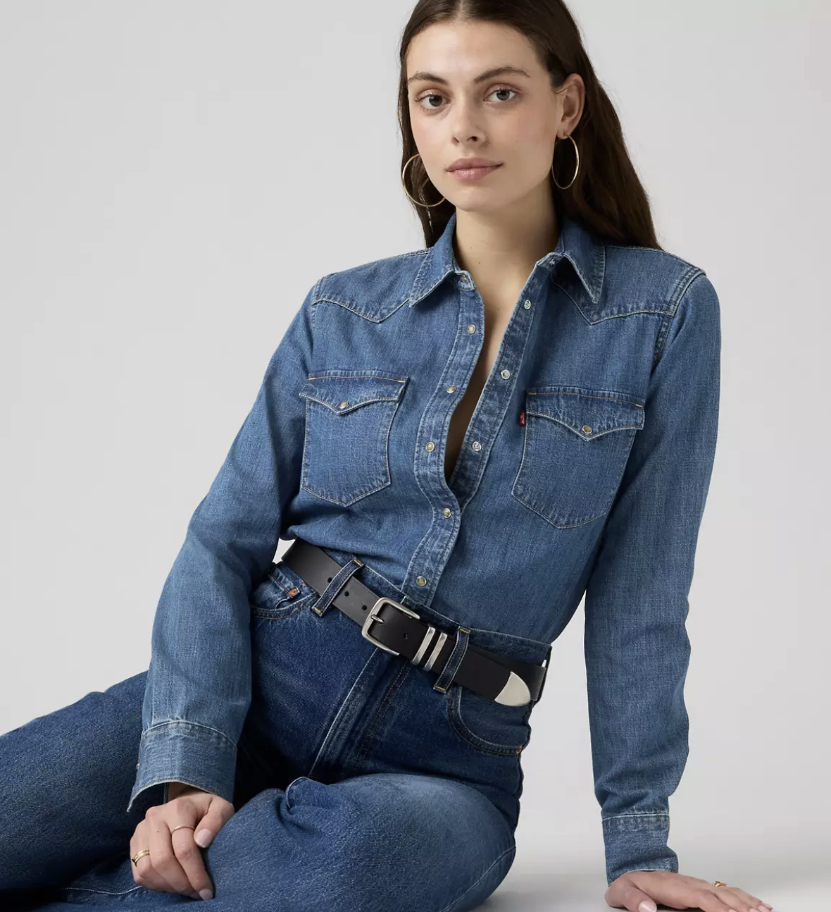 Levi Strauss & Co. Heritage Western Denim Shirt, All Day Long
