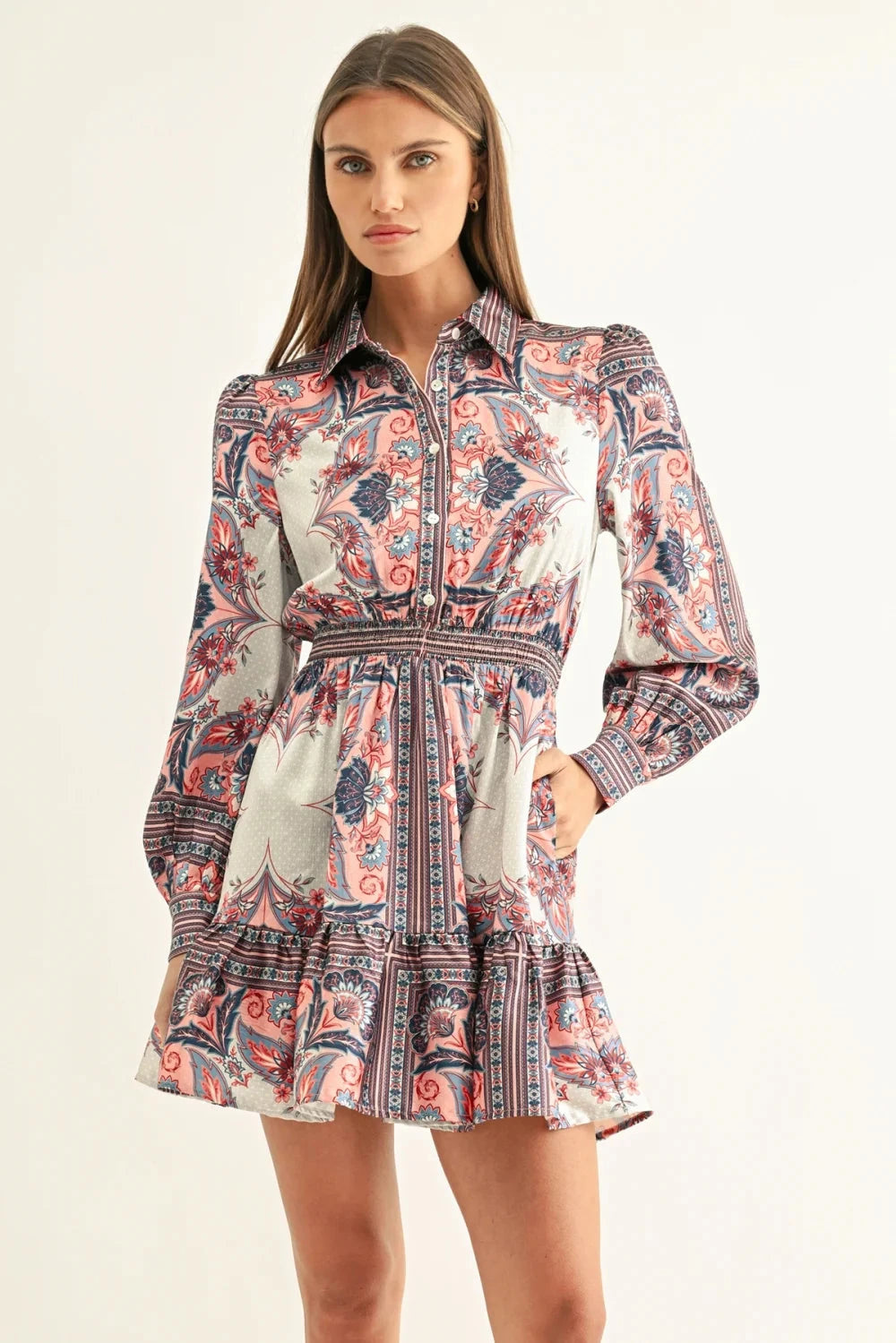 adelyn rae Peyton Smocked Dress