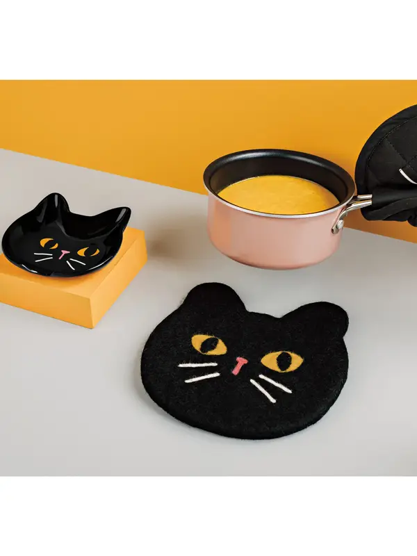 Danica Black Cat Spoon Rest