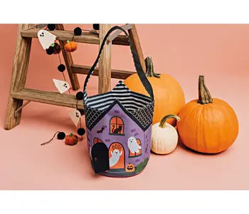 Haunted House Halloween Candy Bucket