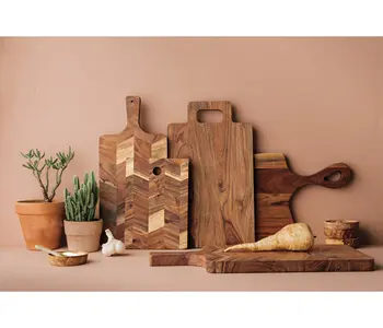 Acacia Chevron Serving Board 10 inch