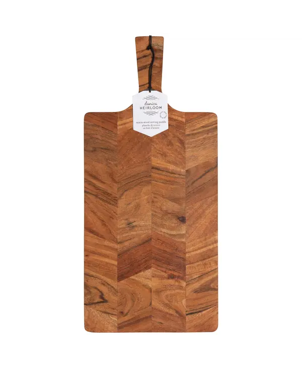 Danica Acacia Chevron Serving Board 20 inch