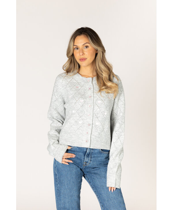 Lyla & Luxe Lacey Heart Cardigan
