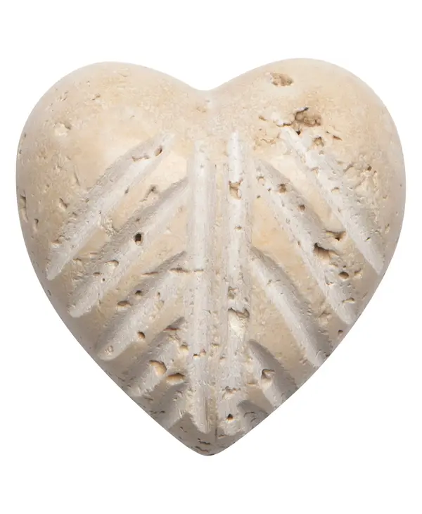 Danica Beige Marble Heart Medium