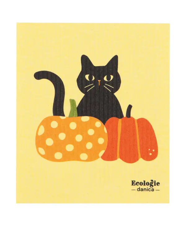 Danica Hallows' Eve Halloween Swedish Dishcloth