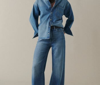 NCE - Wide Leg Jeans, Blue Mist