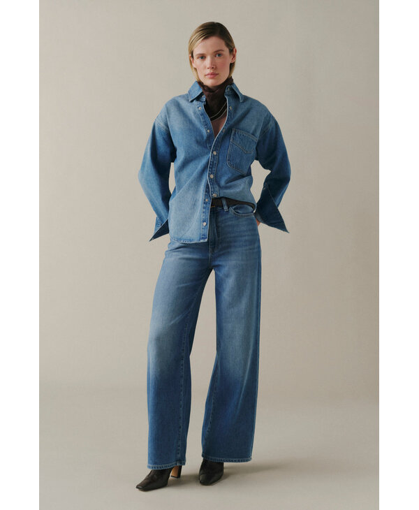 Warp + Weft NCE - Wide Leg Jeans, Blue Mist