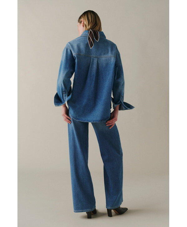 Warp + Weft NCE - Wide Leg Jeans, Blue Mist