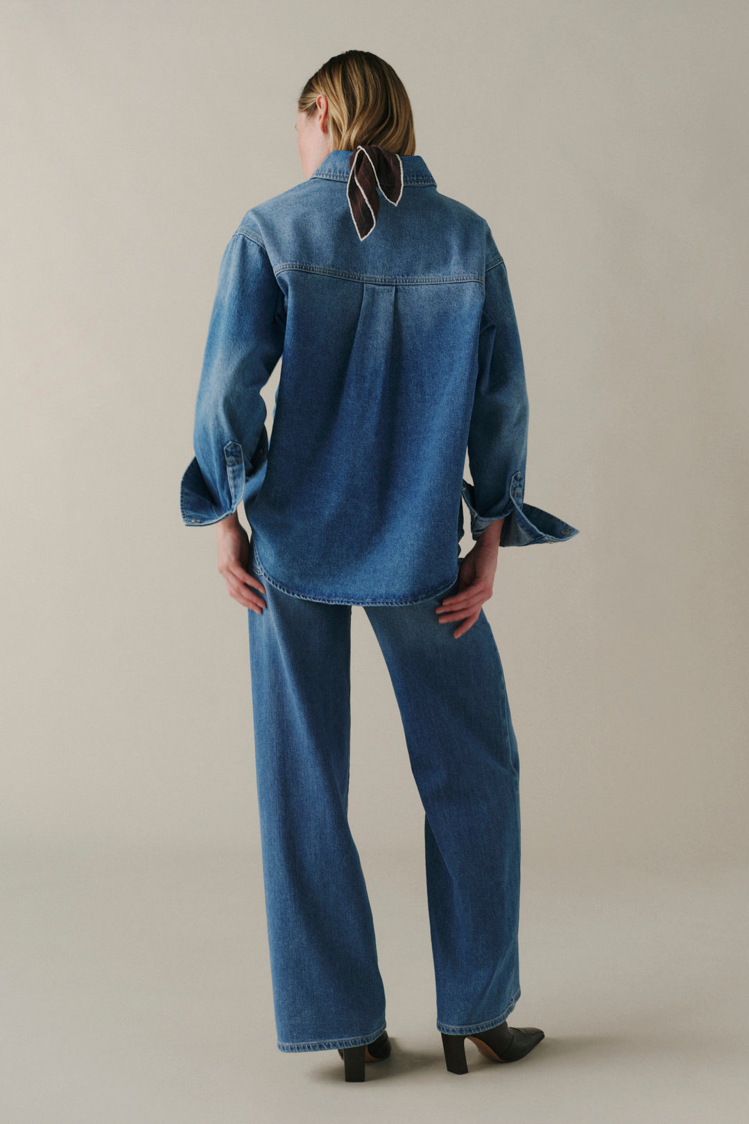 Warp + Weft NCE - Wide Leg Jeans, Blue Mist