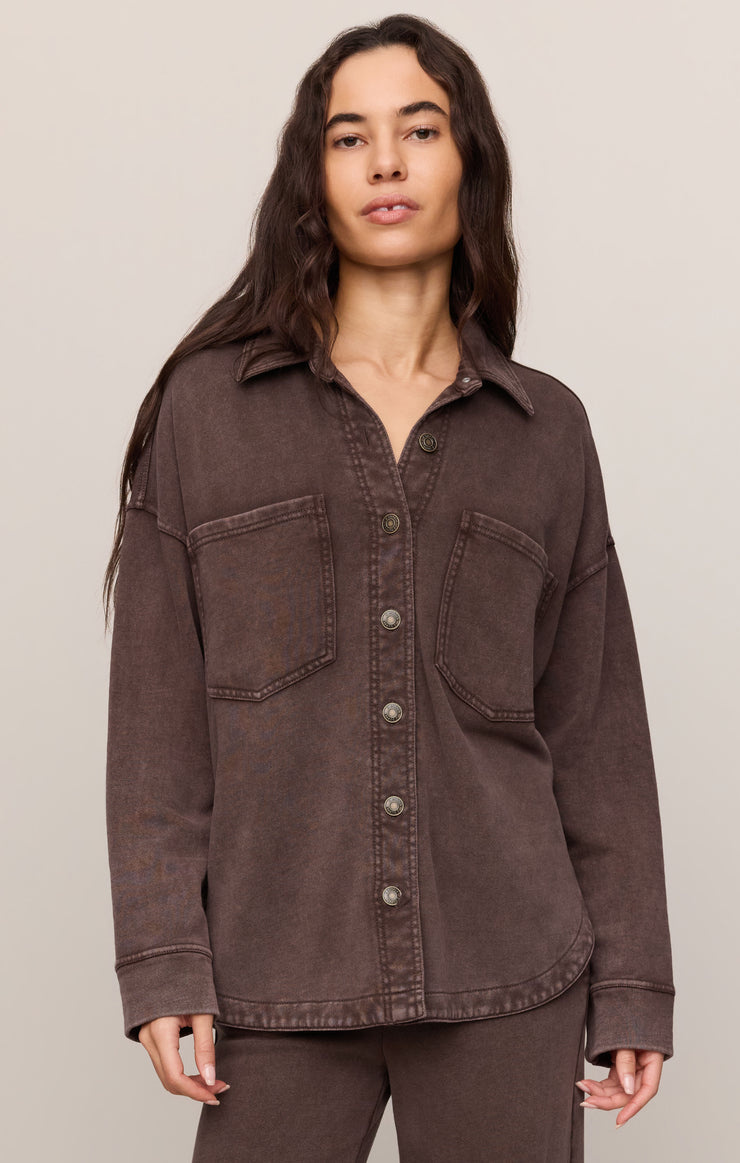 Z Supply All Day Knit Denim Jacket