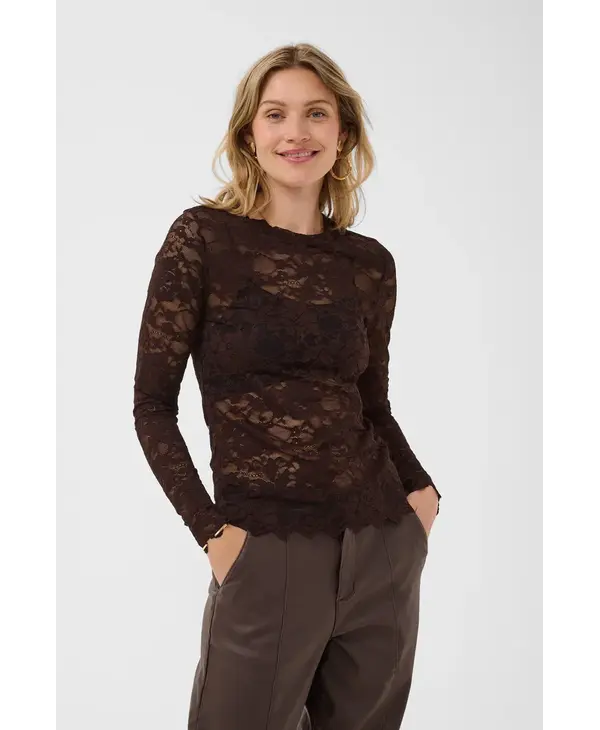 Cream CRPitia Lace Blouse
