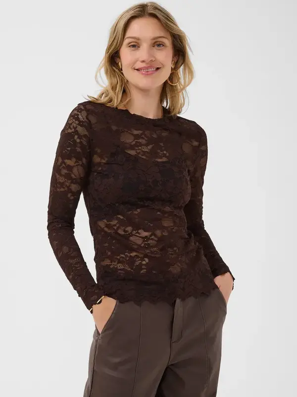 Cream CRPitia Lace Blouse