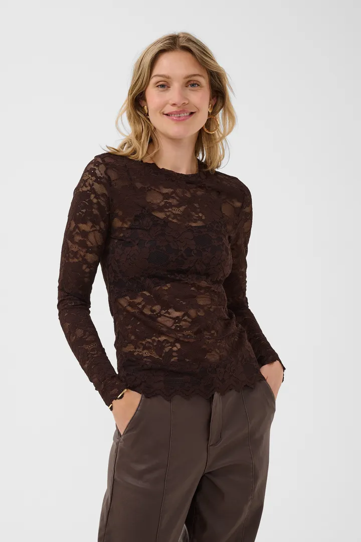 Cream CRPitia Lace Blouse