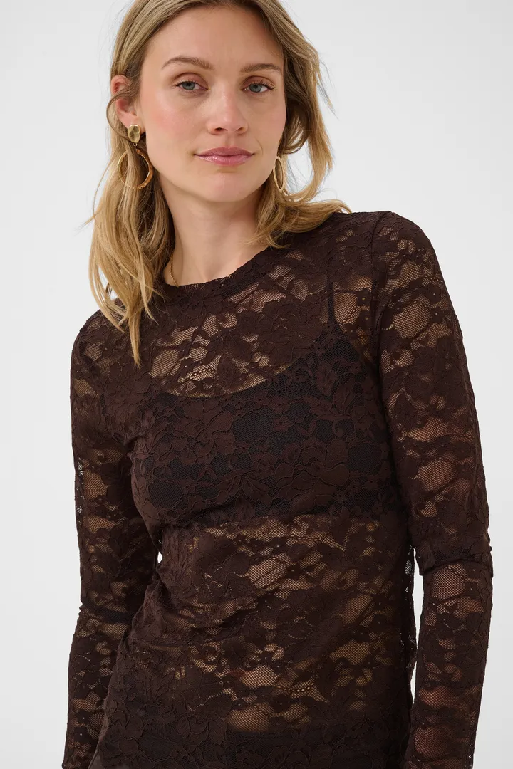 Cream CRPitia Lace Blouse