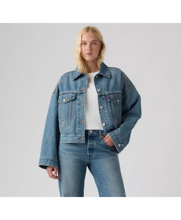 Levi Strauss & Co. Loose Crop Trucker, Trip on Drip