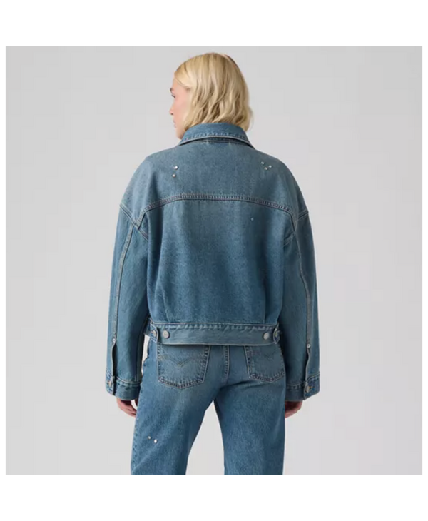 Levi Strauss & Co. Loose Crop Trucker, Trip on Drip