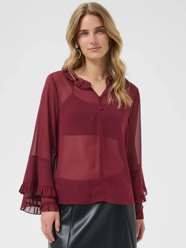 Cream CRFlouncy Blouse