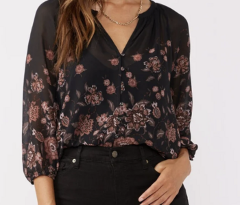 That Moment Floral Chiffon Blouse